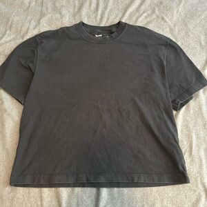 Holster Boxy Cropped Black Tee